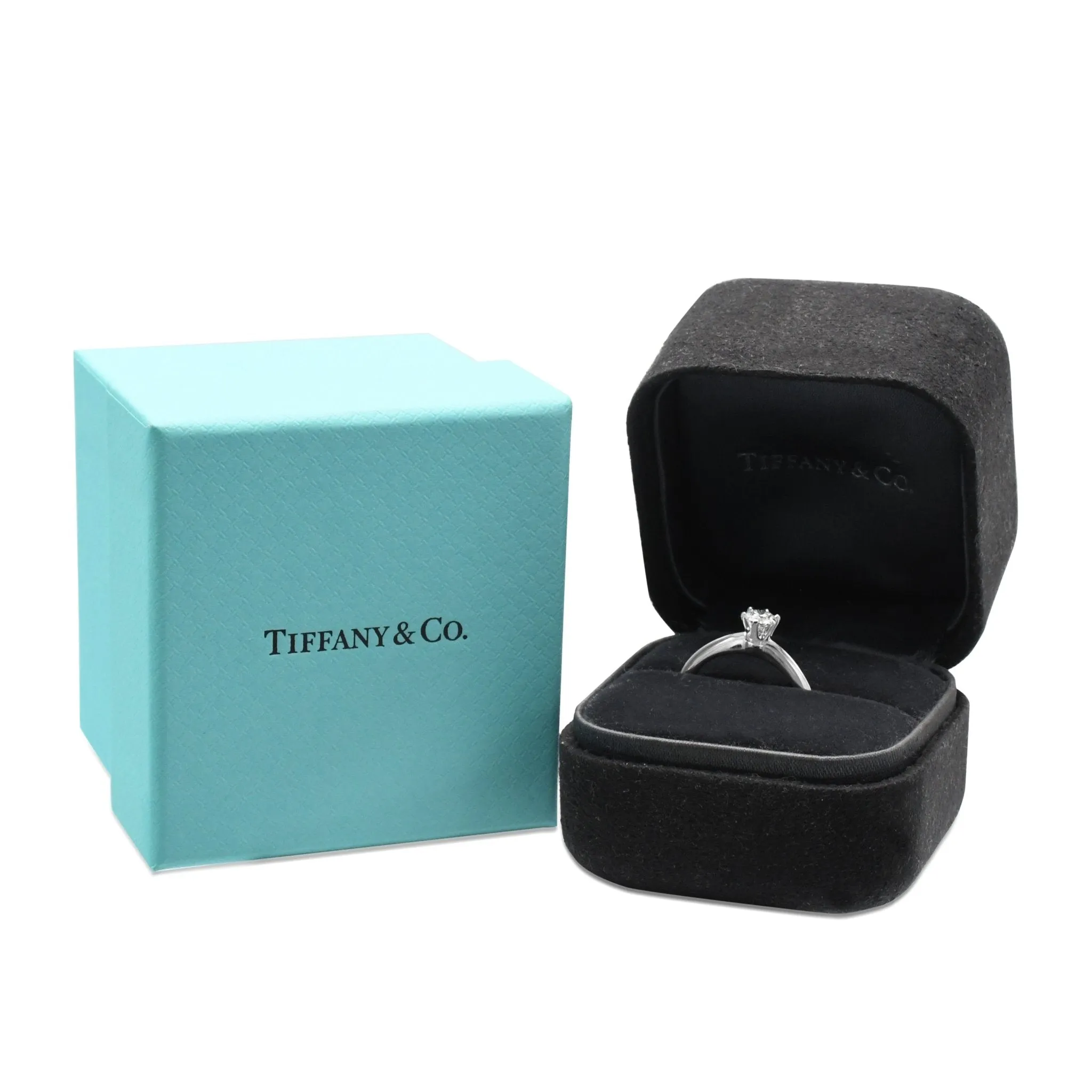 Solitaire Brilliant Cut Diamond Ring By Tiffany - Platinum