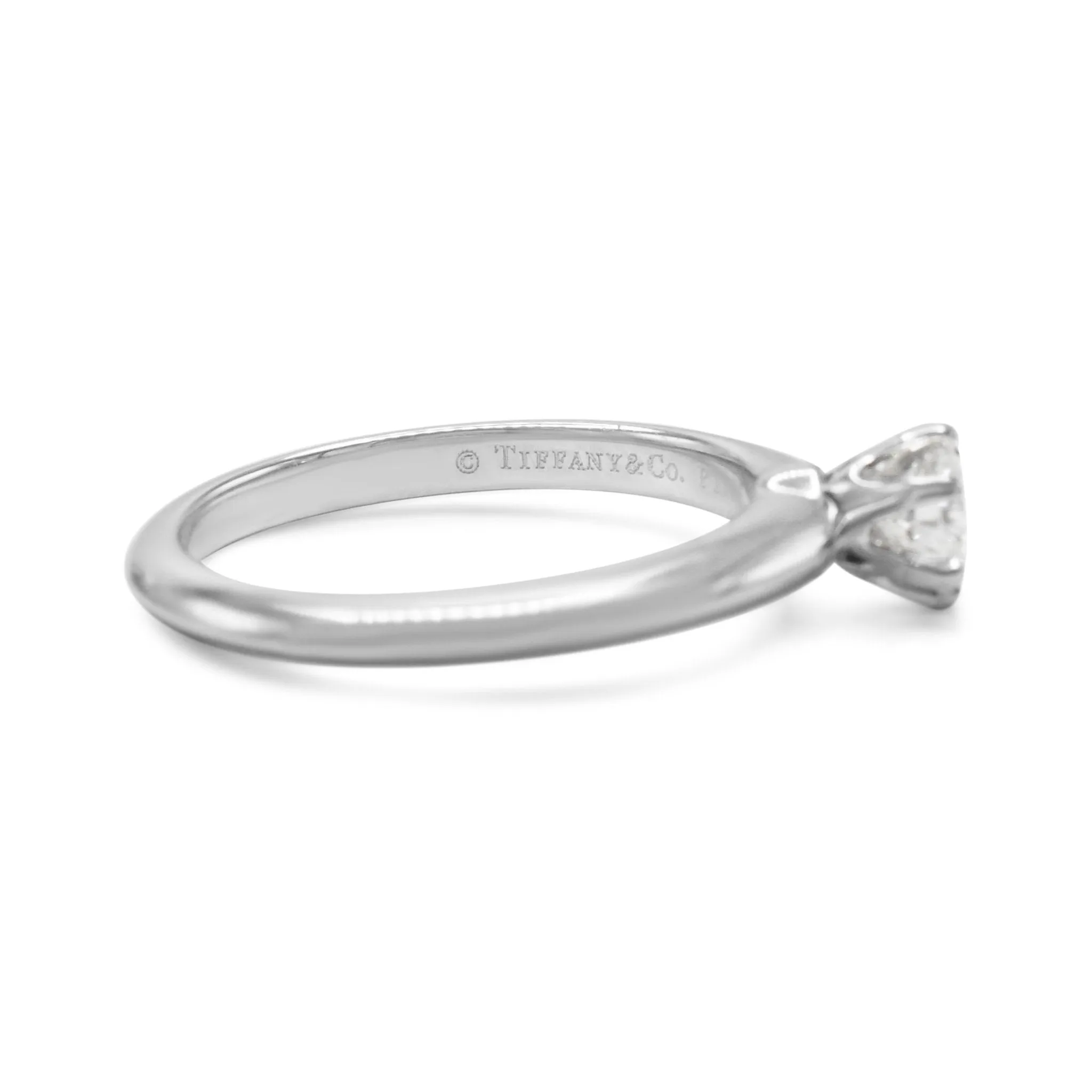 Solitaire Brilliant Cut Diamond Ring By Tiffany - Platinum