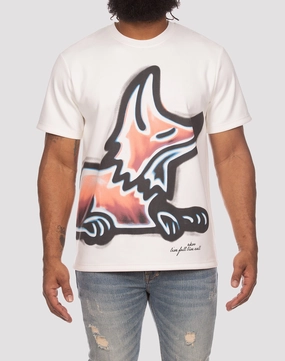 Spandex - incorporated fashion Akoo Brush Snobby White Tee Bohemian style items