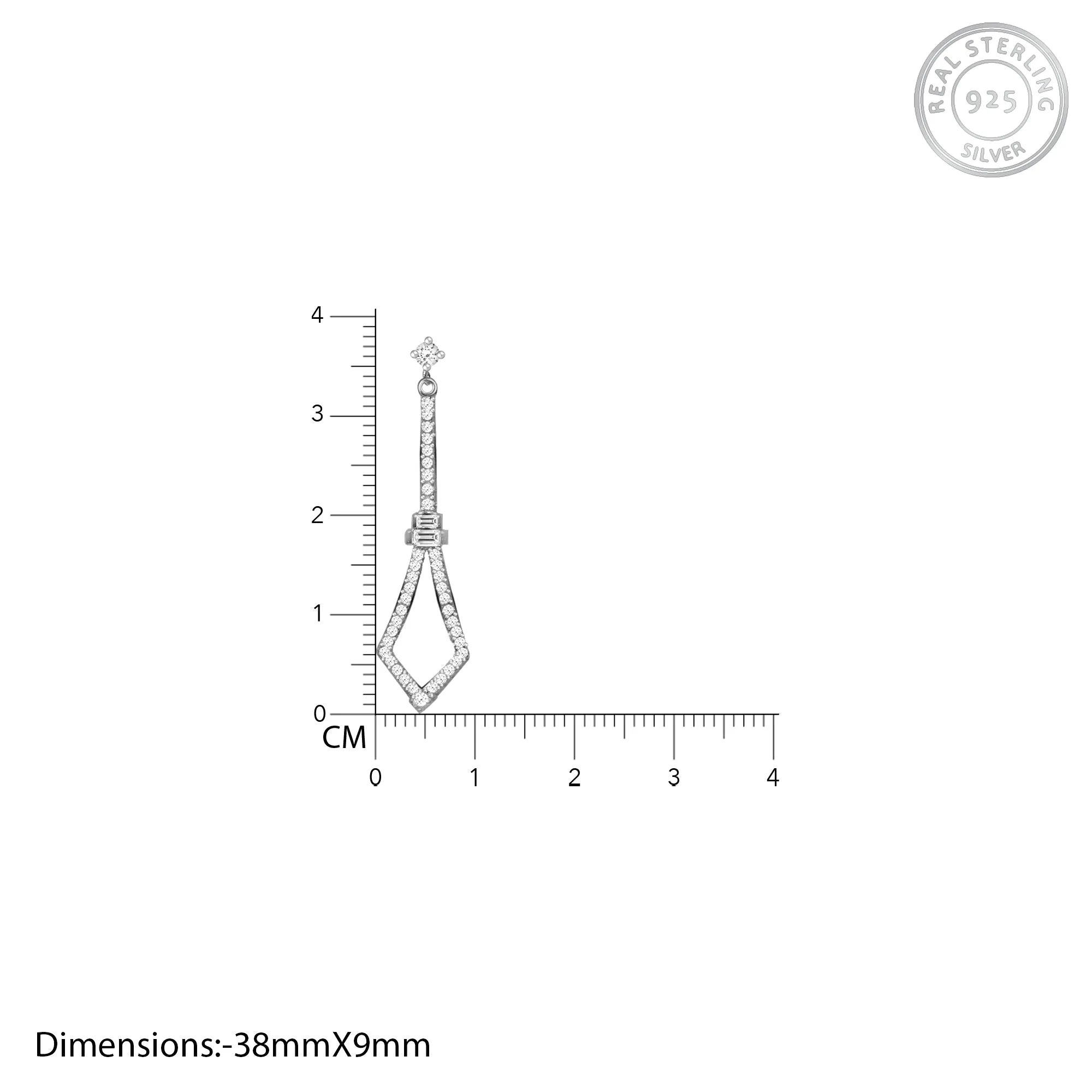 Spear Silver Earrings