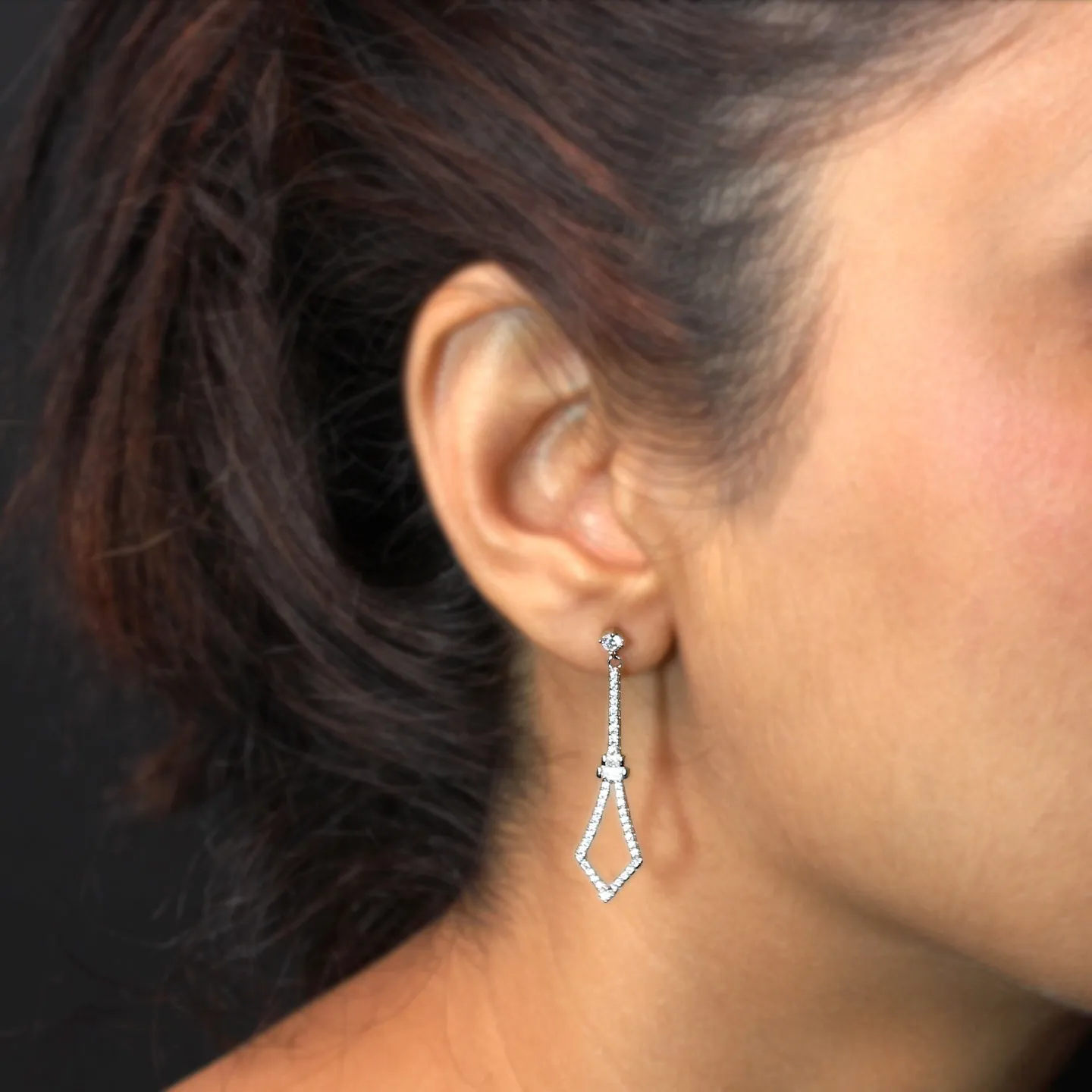 Spear Silver Earrings