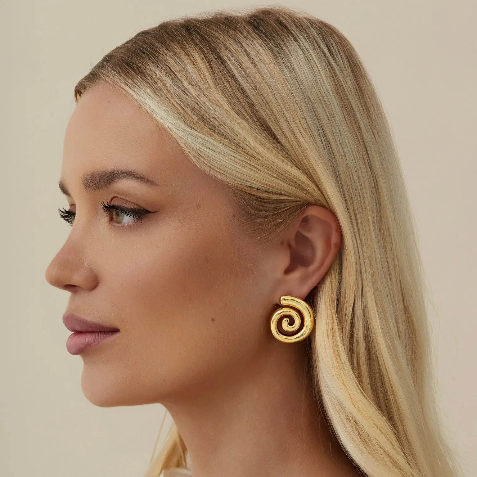 Spiral Stud Earrings