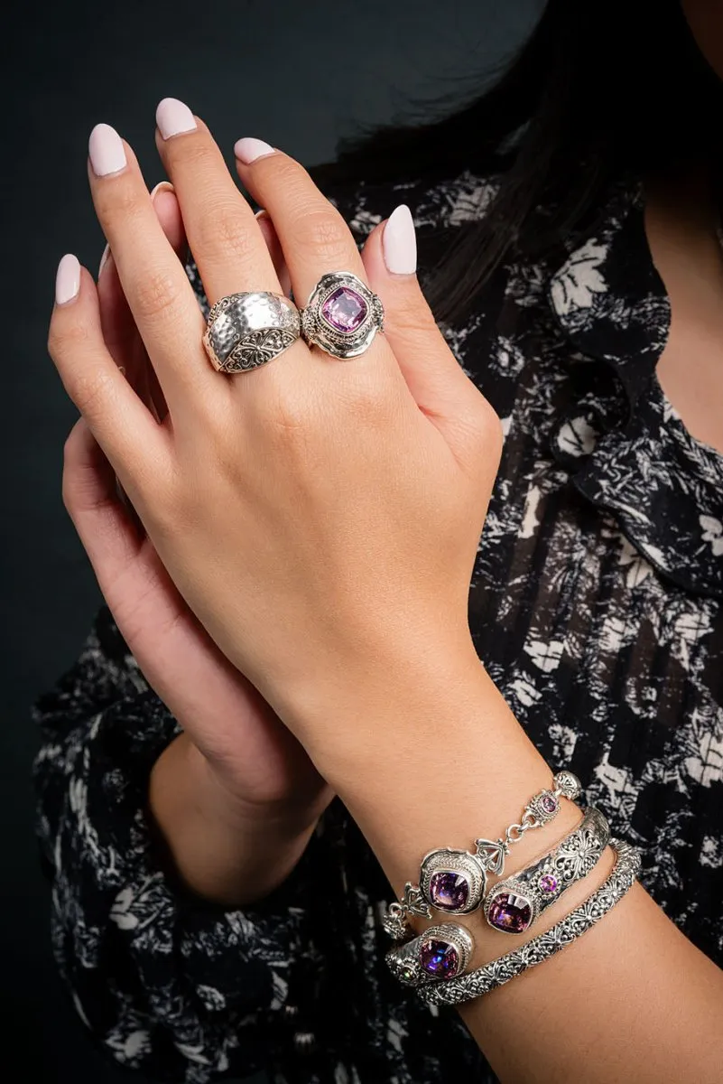 Splendid Grace Tip-to-Tip Bracelet? in Summer Peach? Mystic Quartz & Bali Sunrise? Mystic Topaz