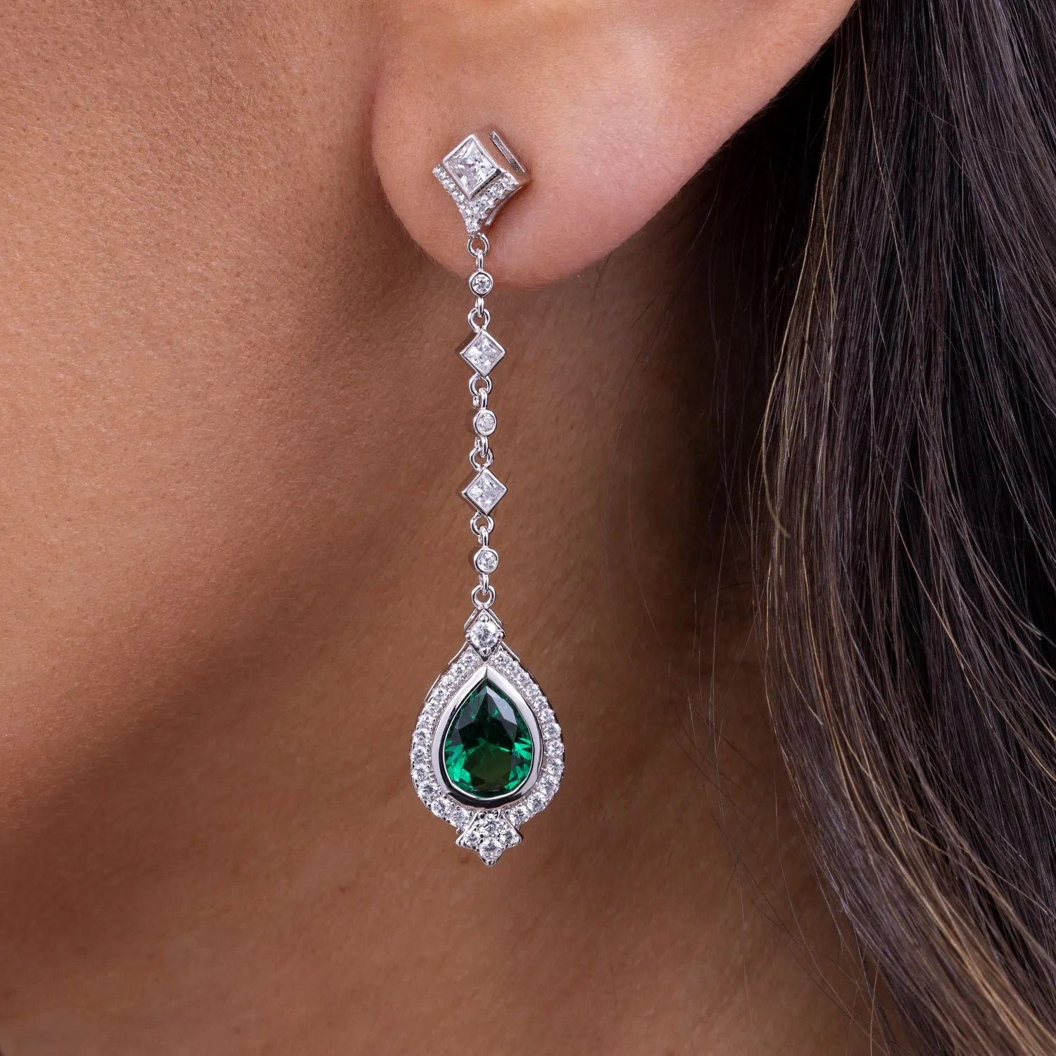 St. Michelle Blue Sapphire Elongated Drops