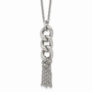 Stainless Steel Oval Chain with 2in ext. Necklace