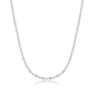 Sterling Silver 1.9mm 1 1 Bead Chain, 8"