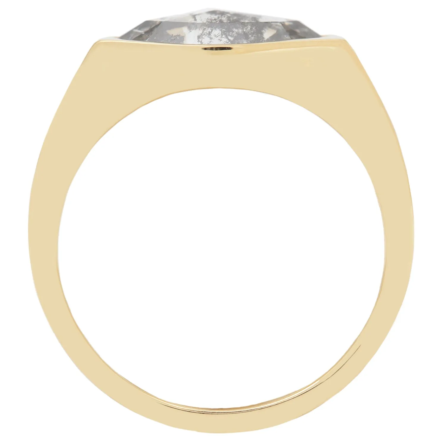 Stormy Diamond Marquise Ring