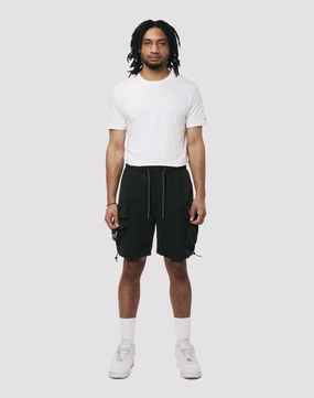 Style statements Grindhouse Nylon Cargo Black Shorts Spandex - incorporated fashion