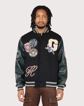 Suede - finished fashion Grindhouse Club House Varsity Jacket Fashion technology