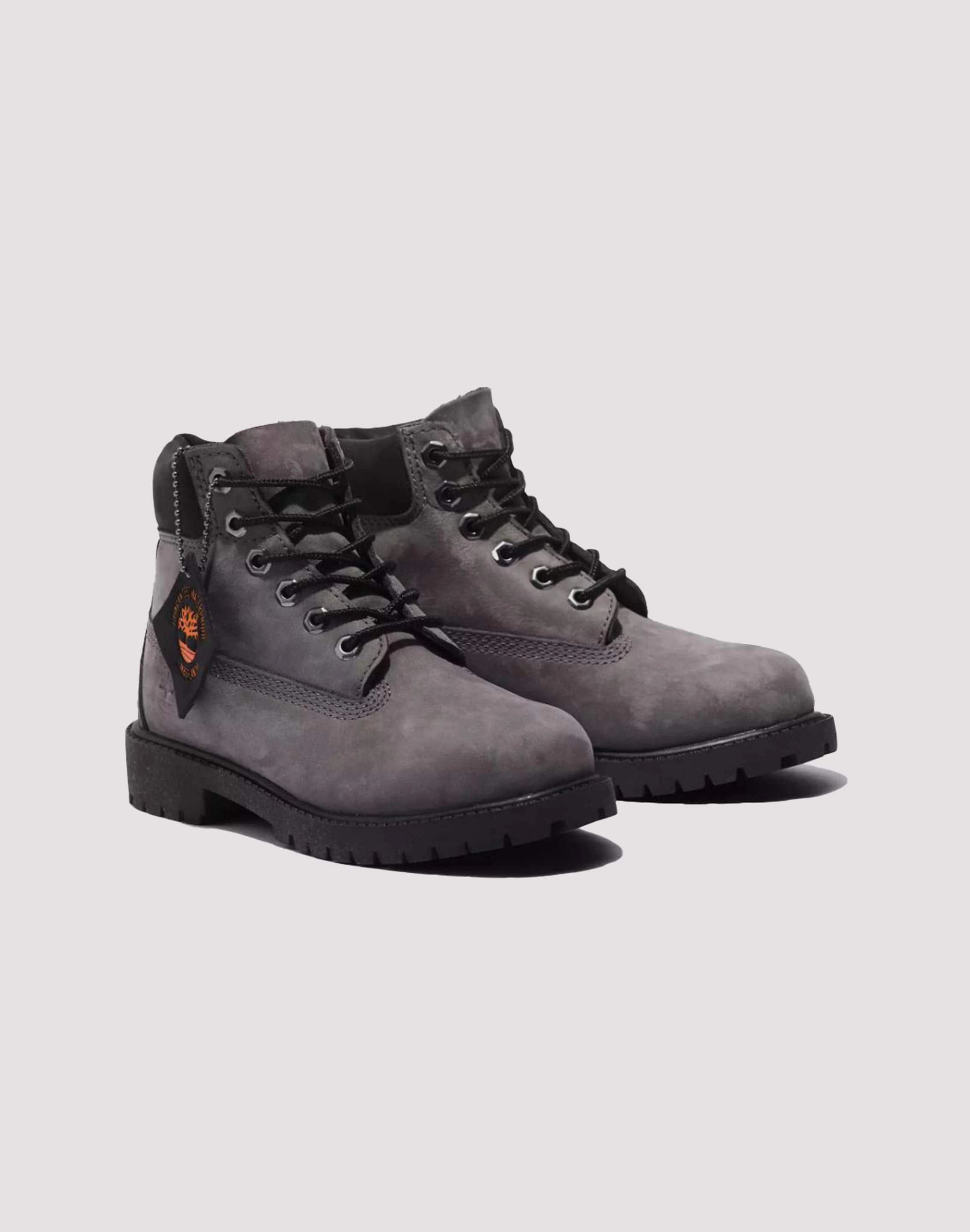 Swimwear selections Timberland 6" Premium Preschool Boys' "Medium Grey Nubuck" Boot