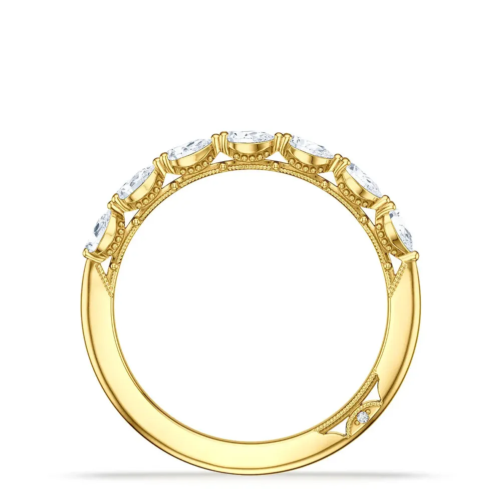Tacori Sculpted Crescent Pear Wedding Band