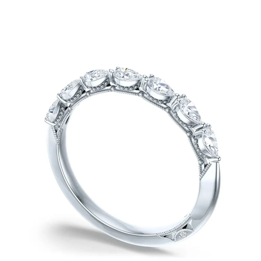 Tacori Sculpted Crescent Pear Wedding Band