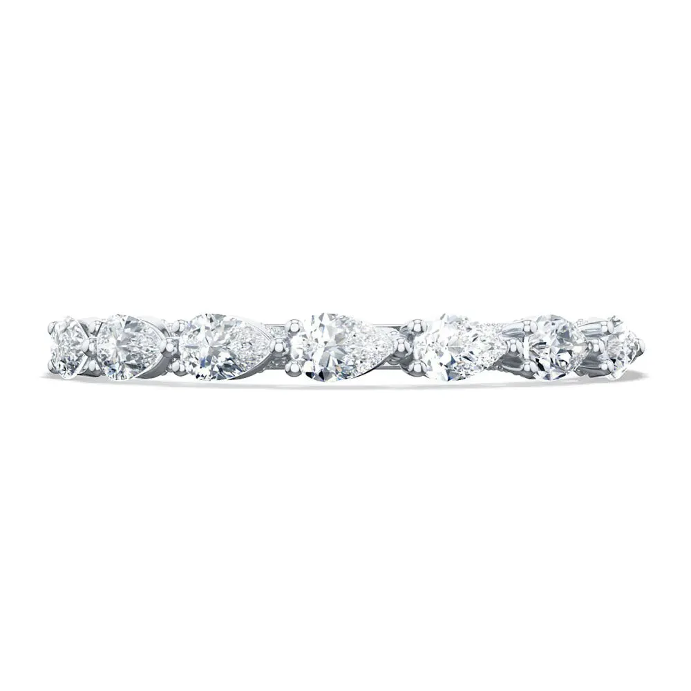 Tacori Sculpted Crescent Pear Wedding Band