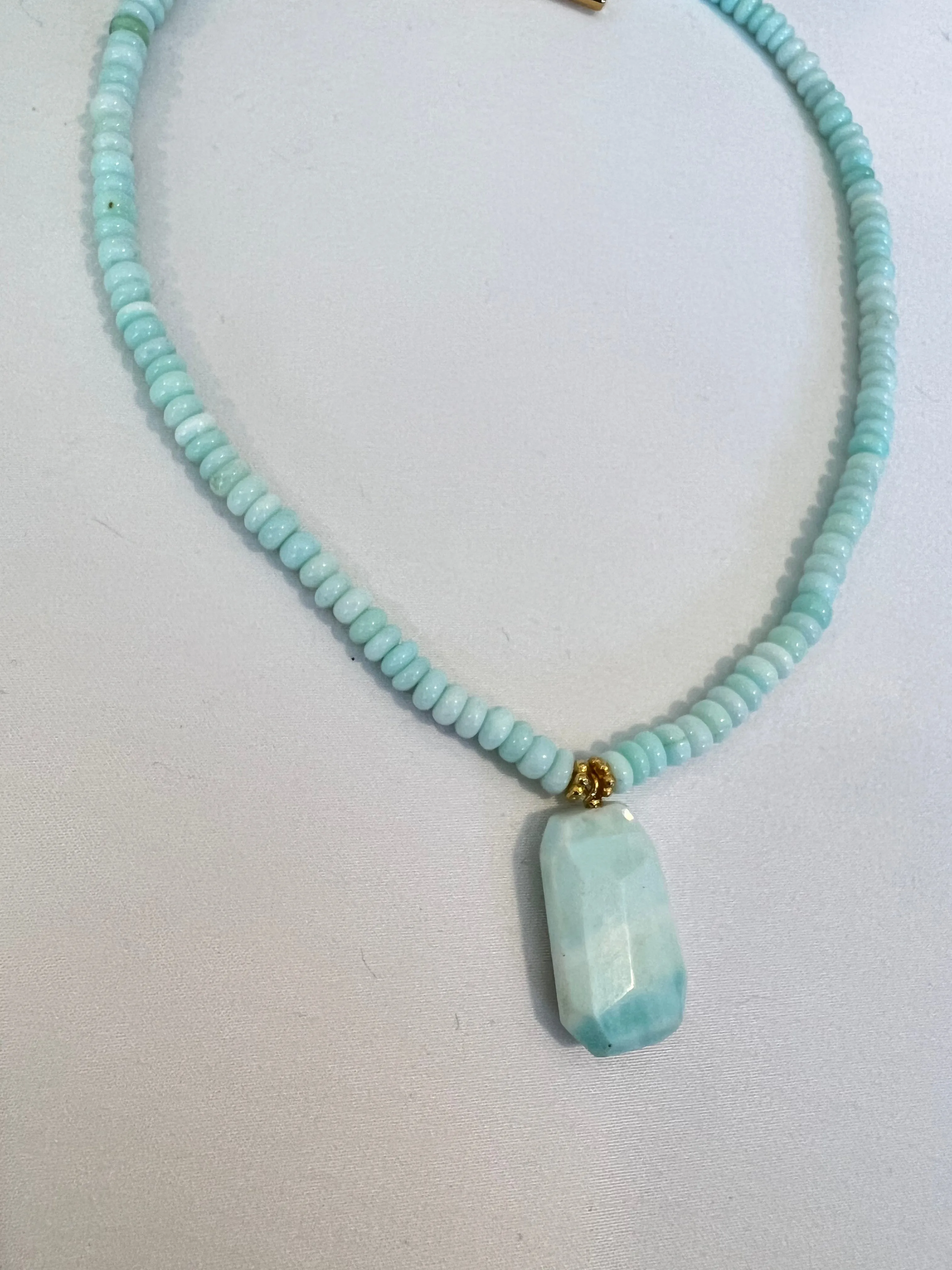 The Baby Blue Opal Necklace SAMPLE