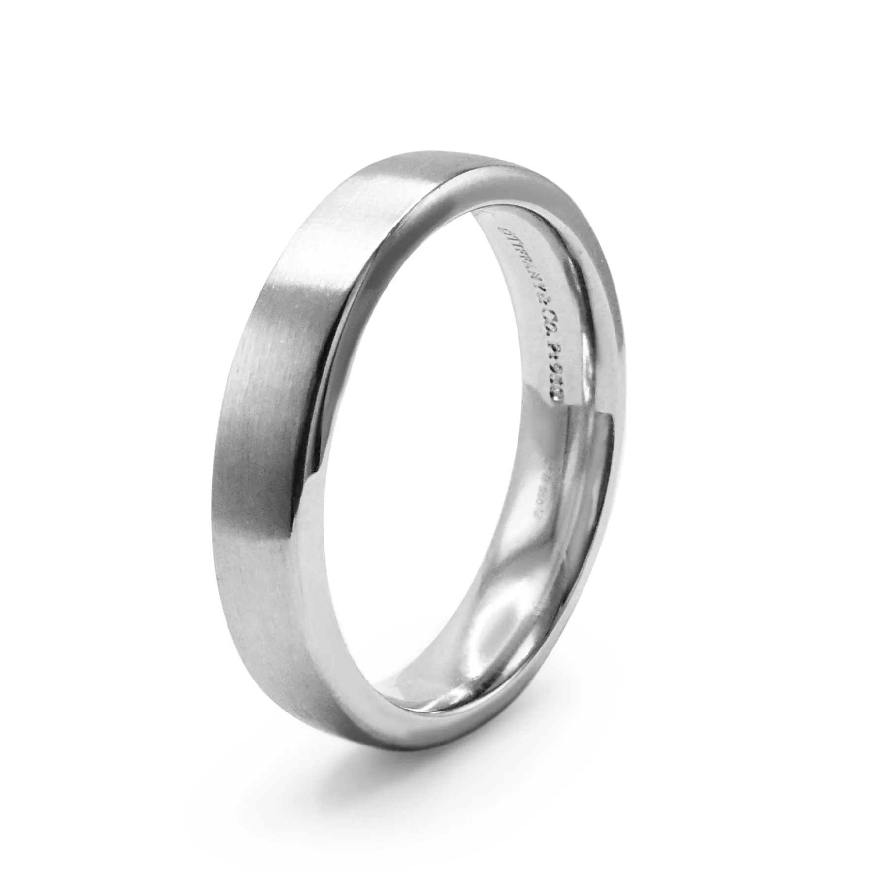 The Charles Tiffany Setting 5mm Satin Finish Ring - Platinum