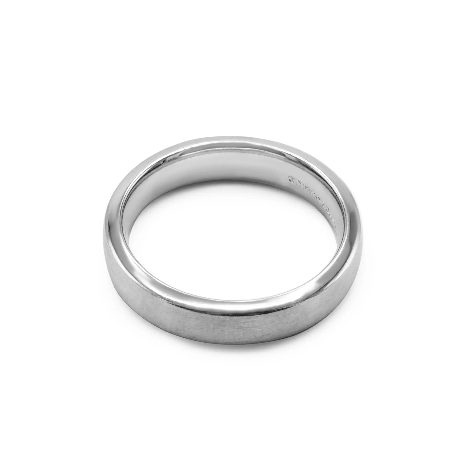 The Charles Tiffany Setting 5mm Satin Finish Ring - Platinum