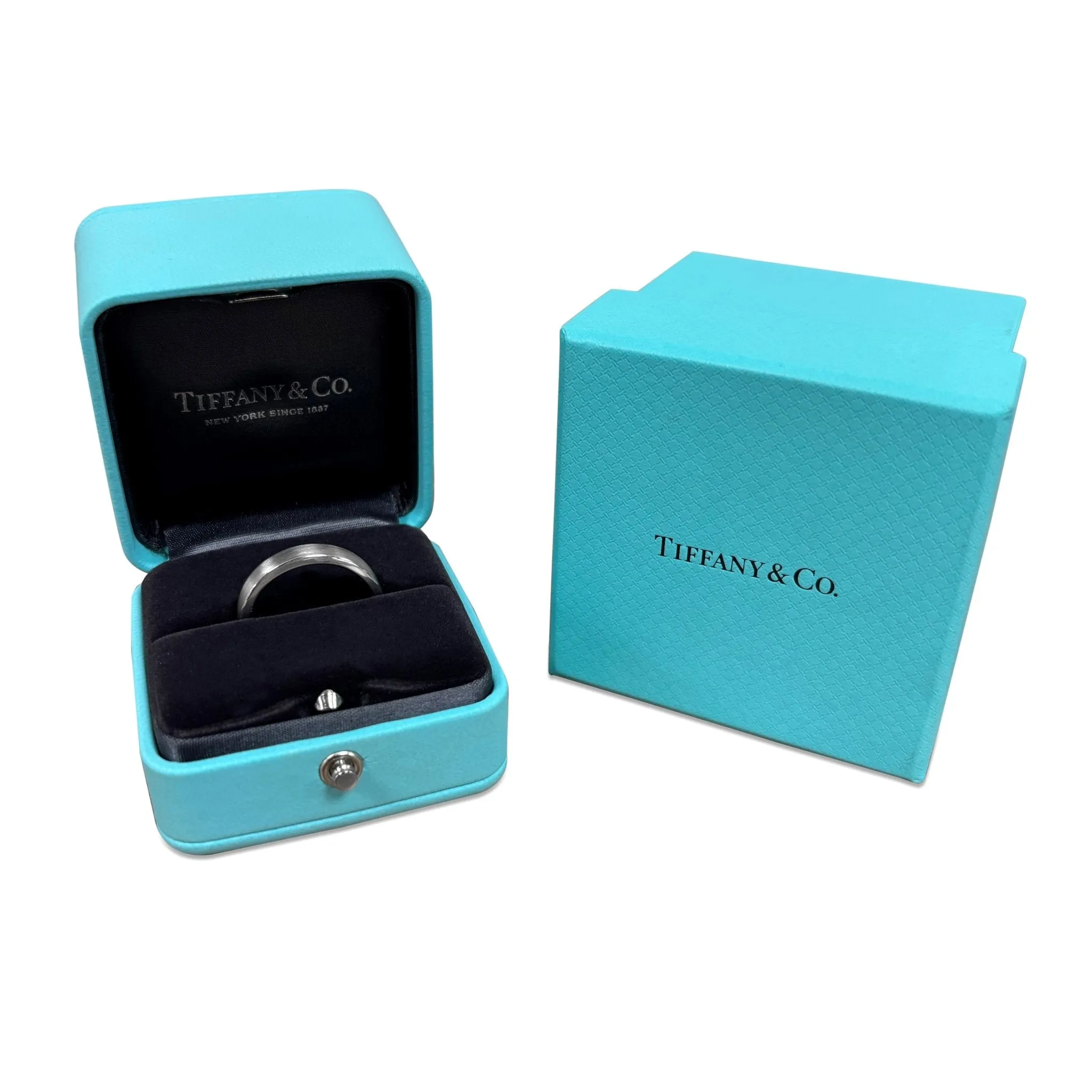 The Charles Tiffany Setting 5mm Satin Finish Ring - Platinum