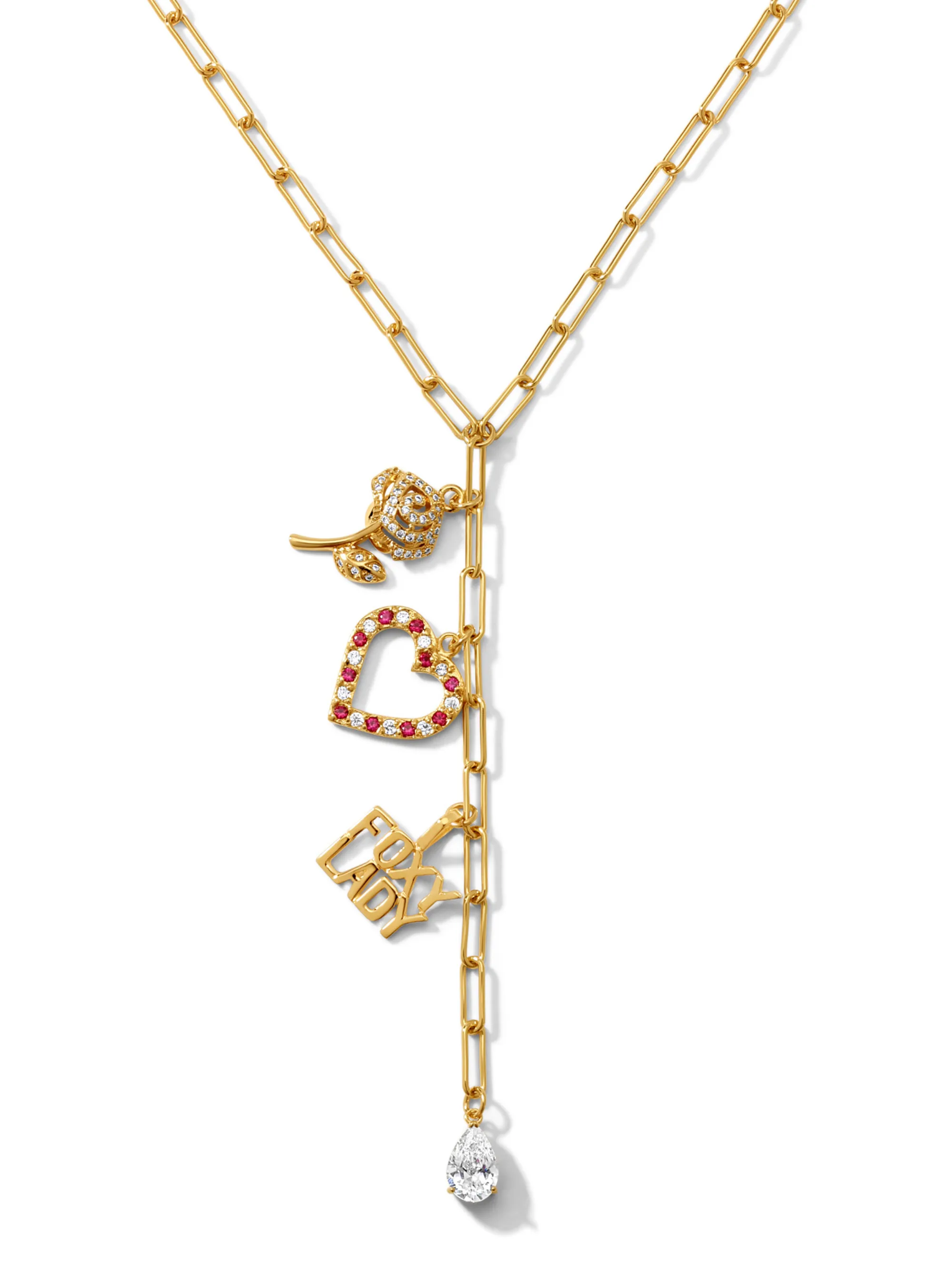 The Foxy Lady Charm Rosary Necklace