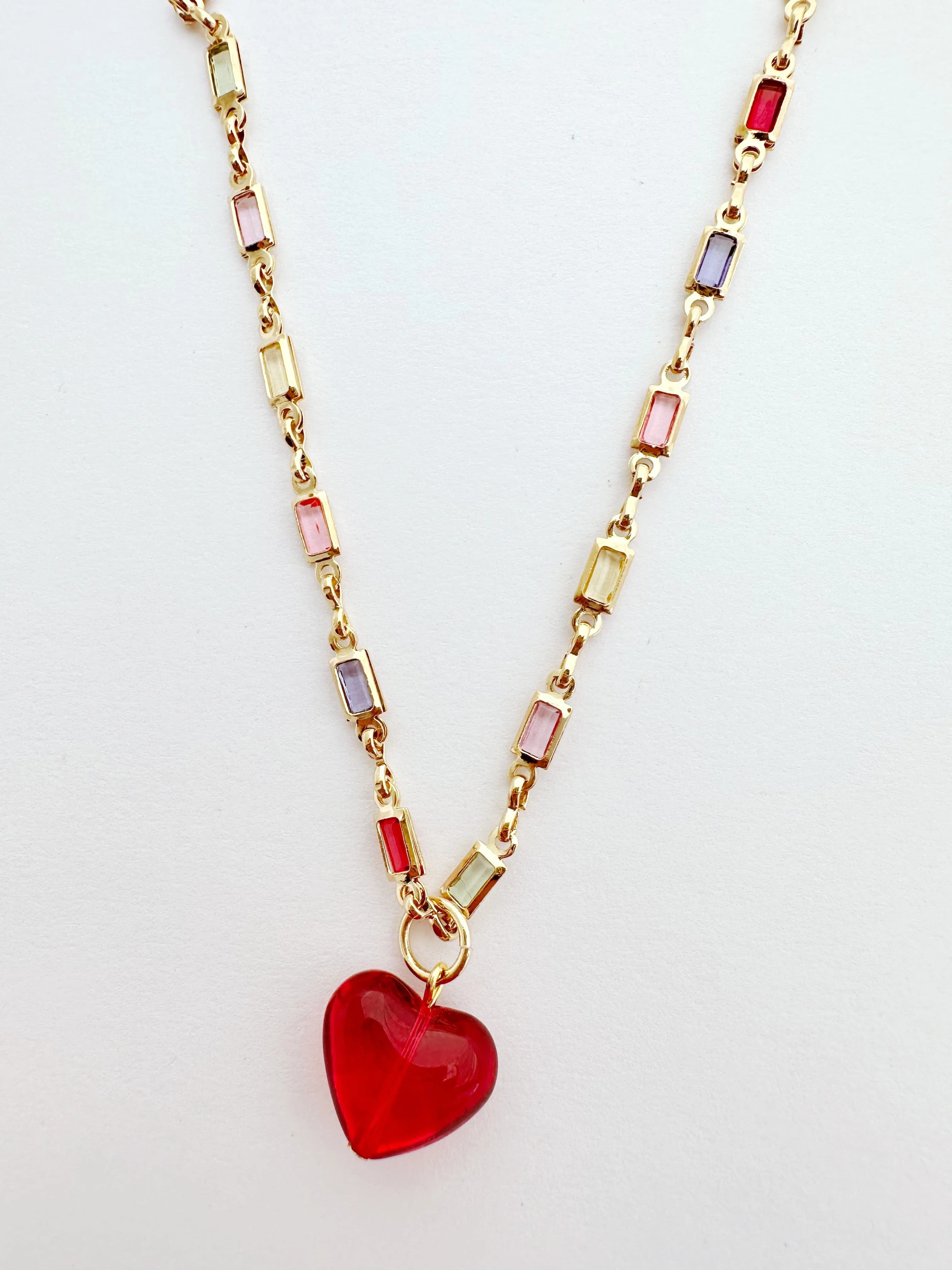 The Gemstone Heart Necklace