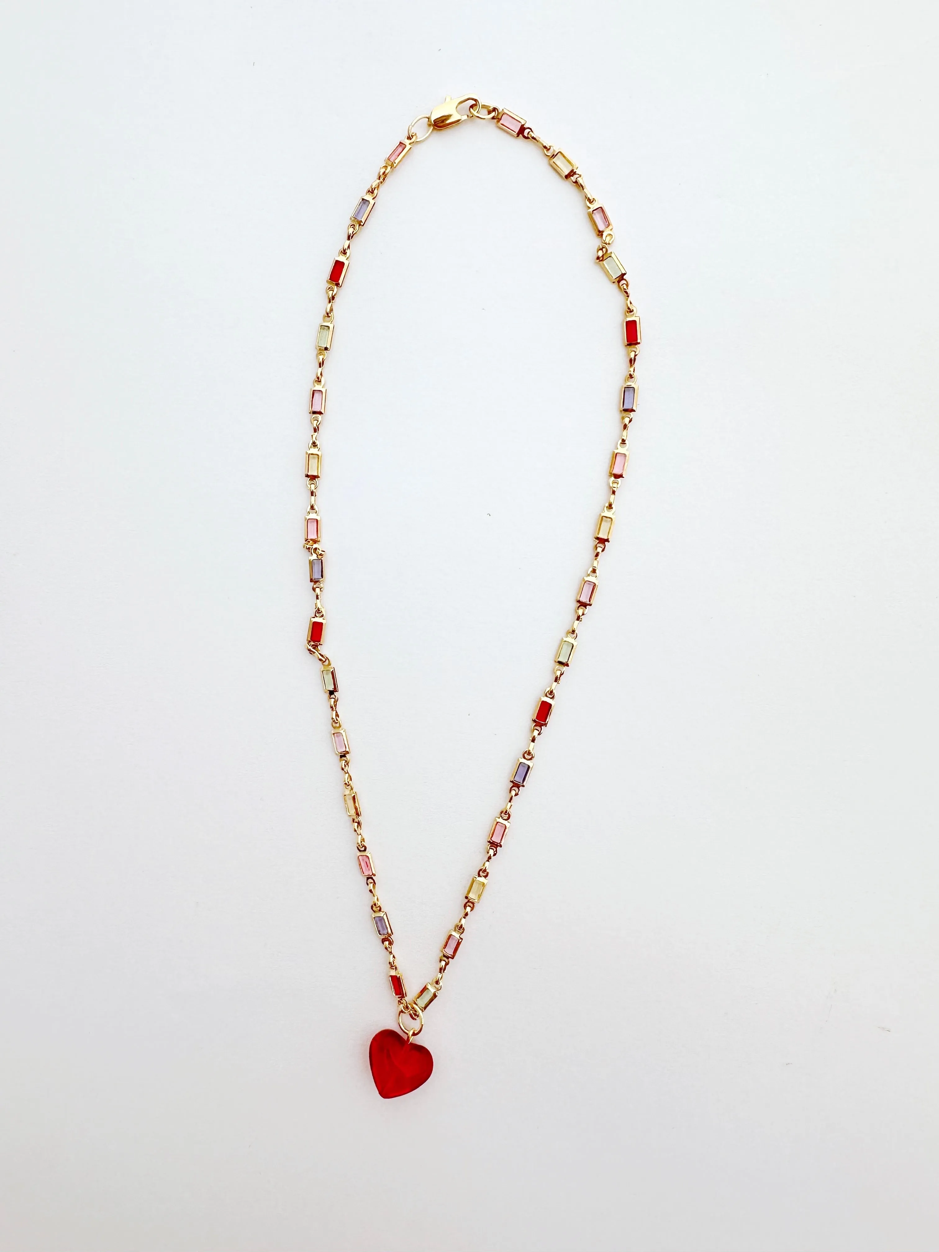 The Gemstone Heart Necklace