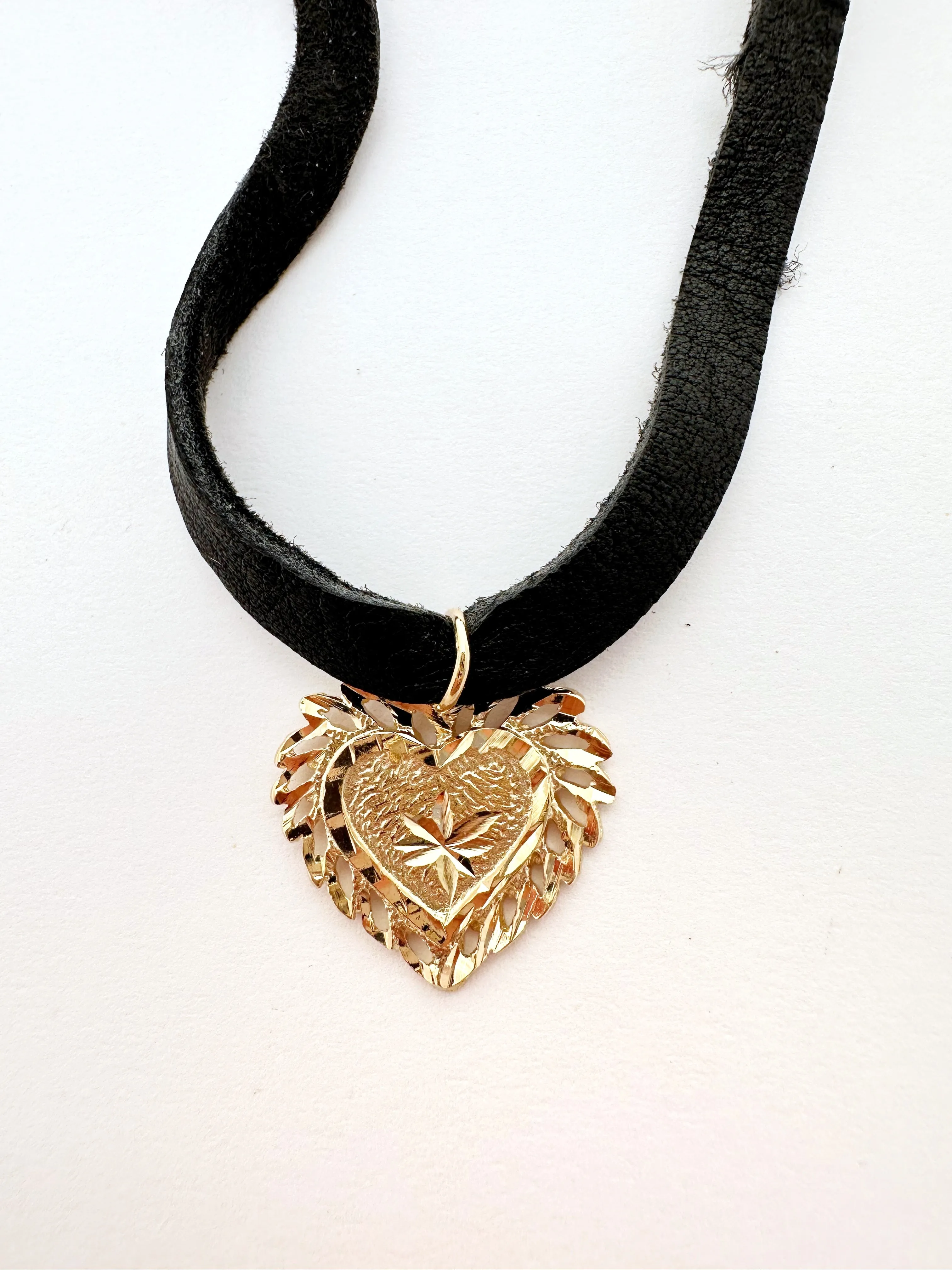 The Gold Heart Choker