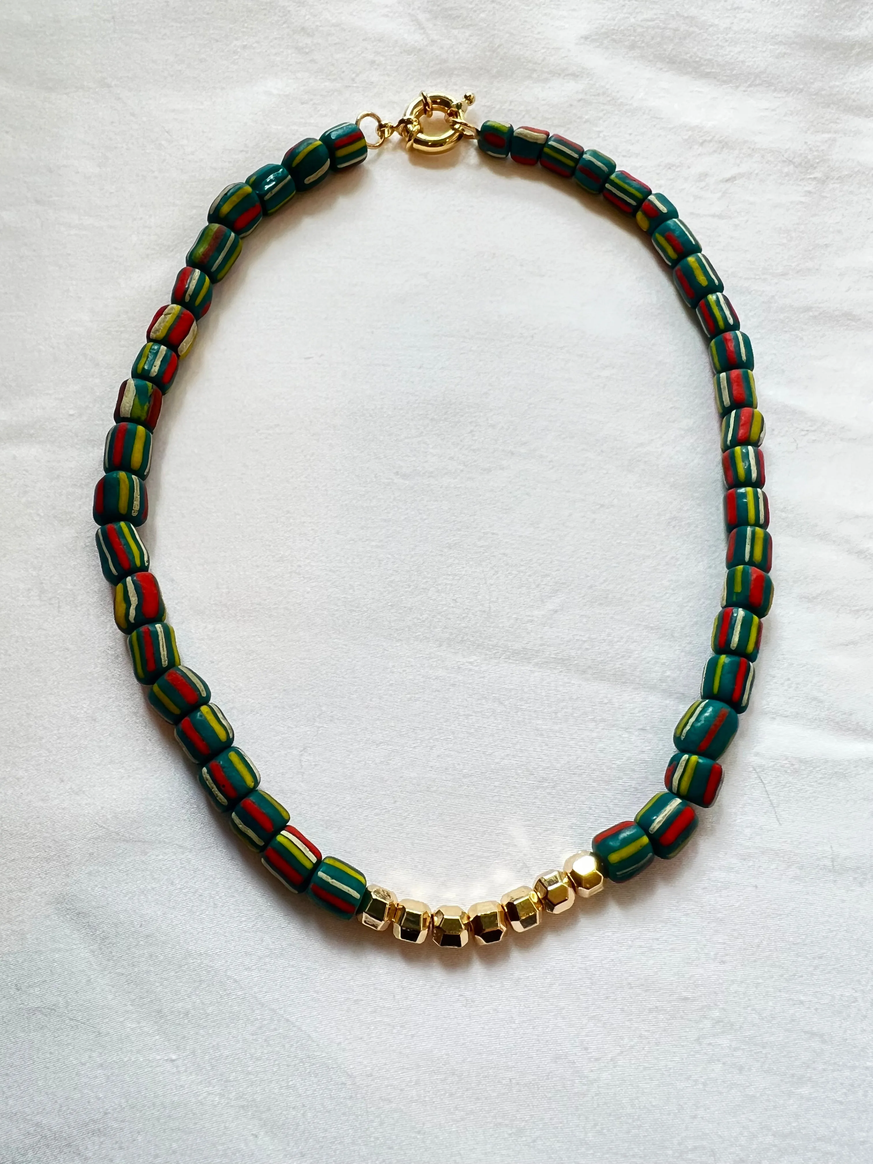 The Green Stripe Necklace
