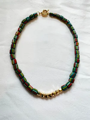 The Green Stripe Necklace