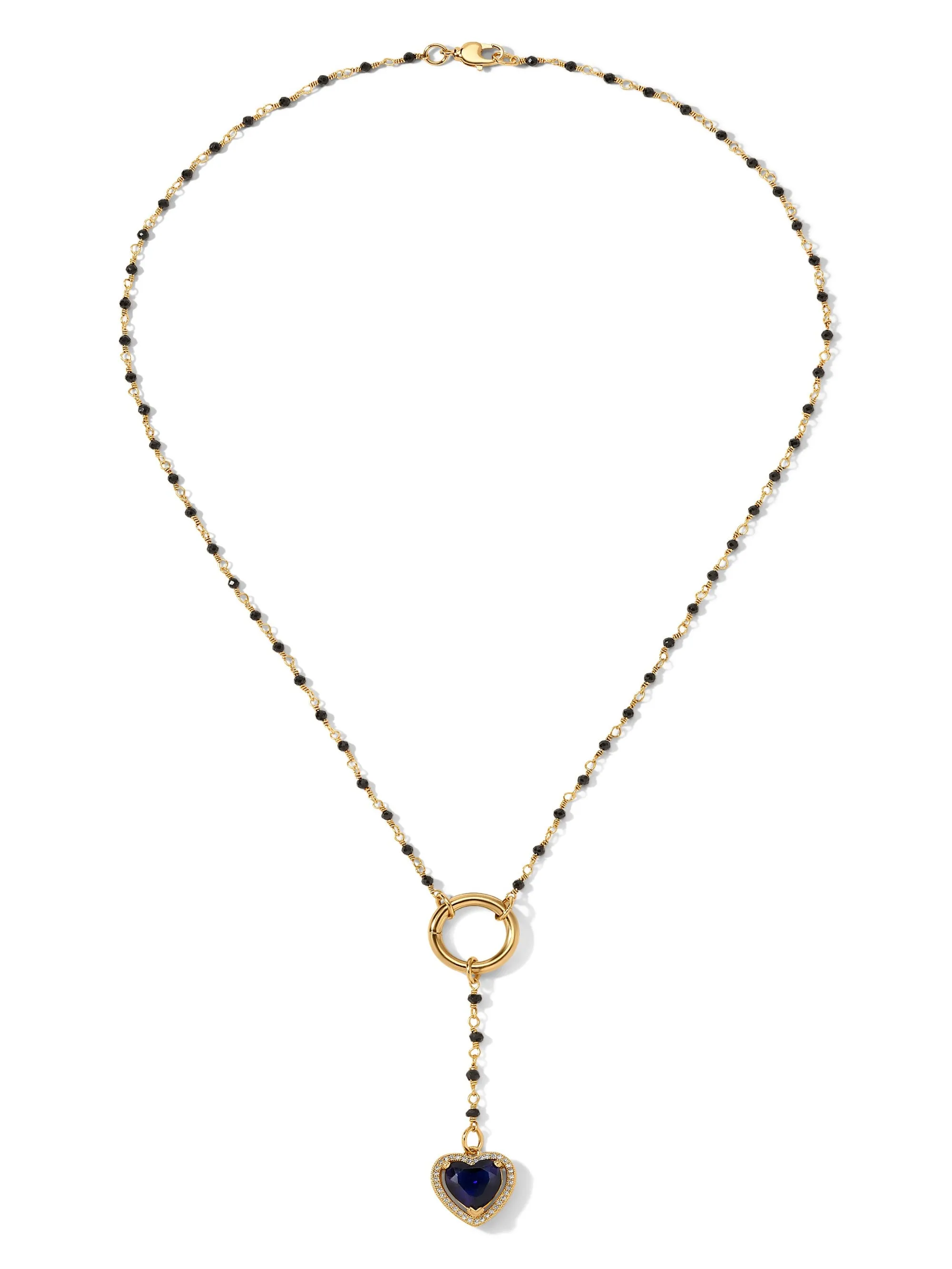 The Mini Cherry Heart Rosary Blue