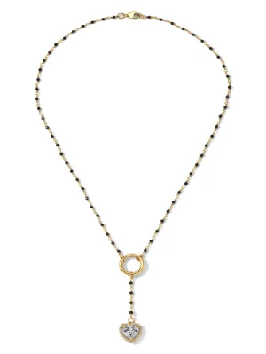 The Mini Cherry Heart Rosary Crystal
