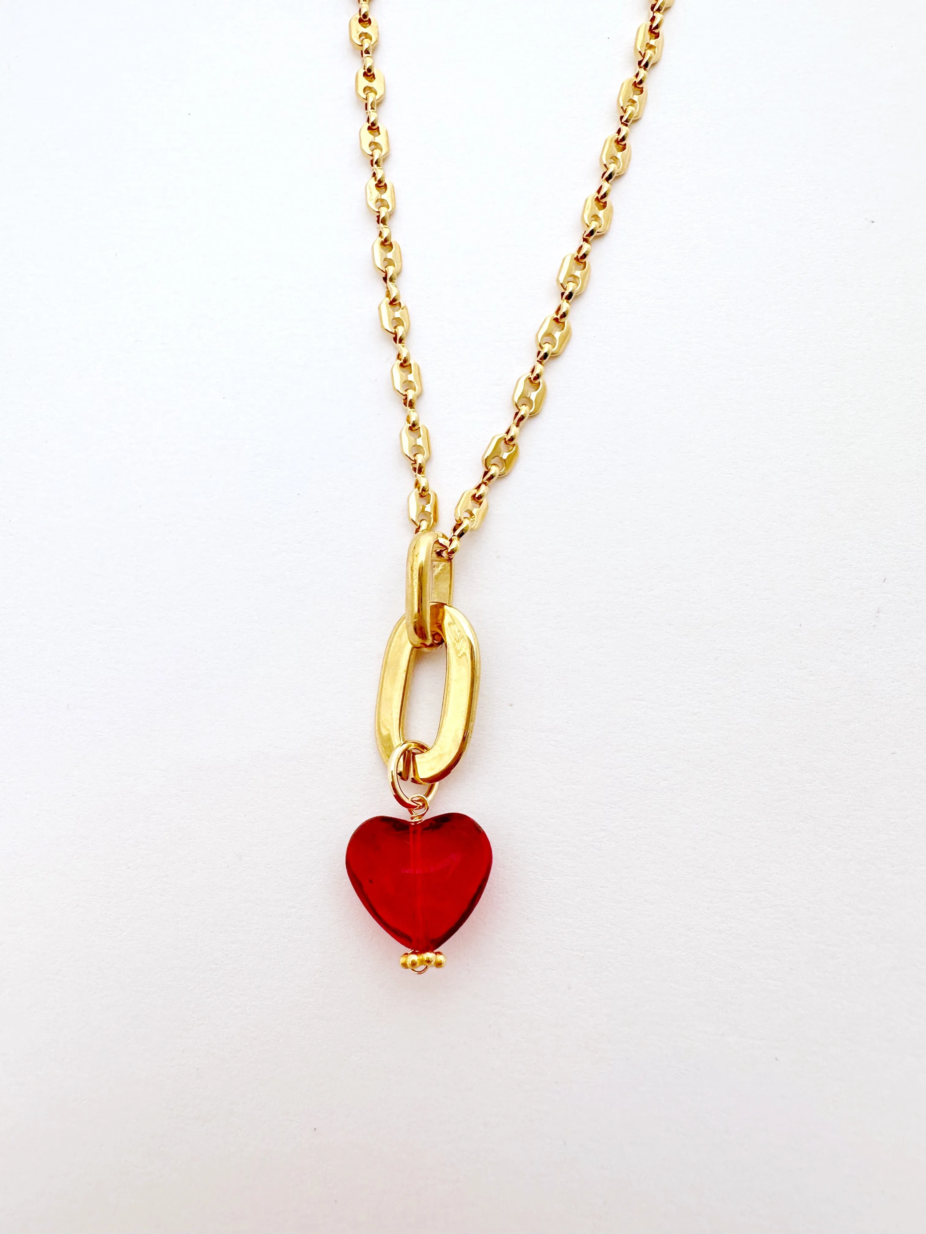 The Mini Red Heart Necklace