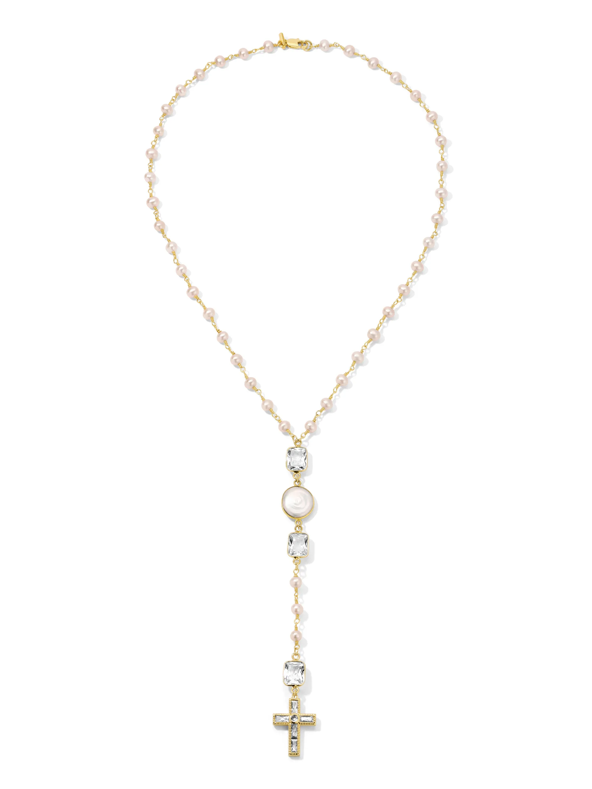 The Princess Pearl & Crystal Rosary