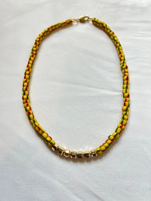 The Yellow Stripe Necklace