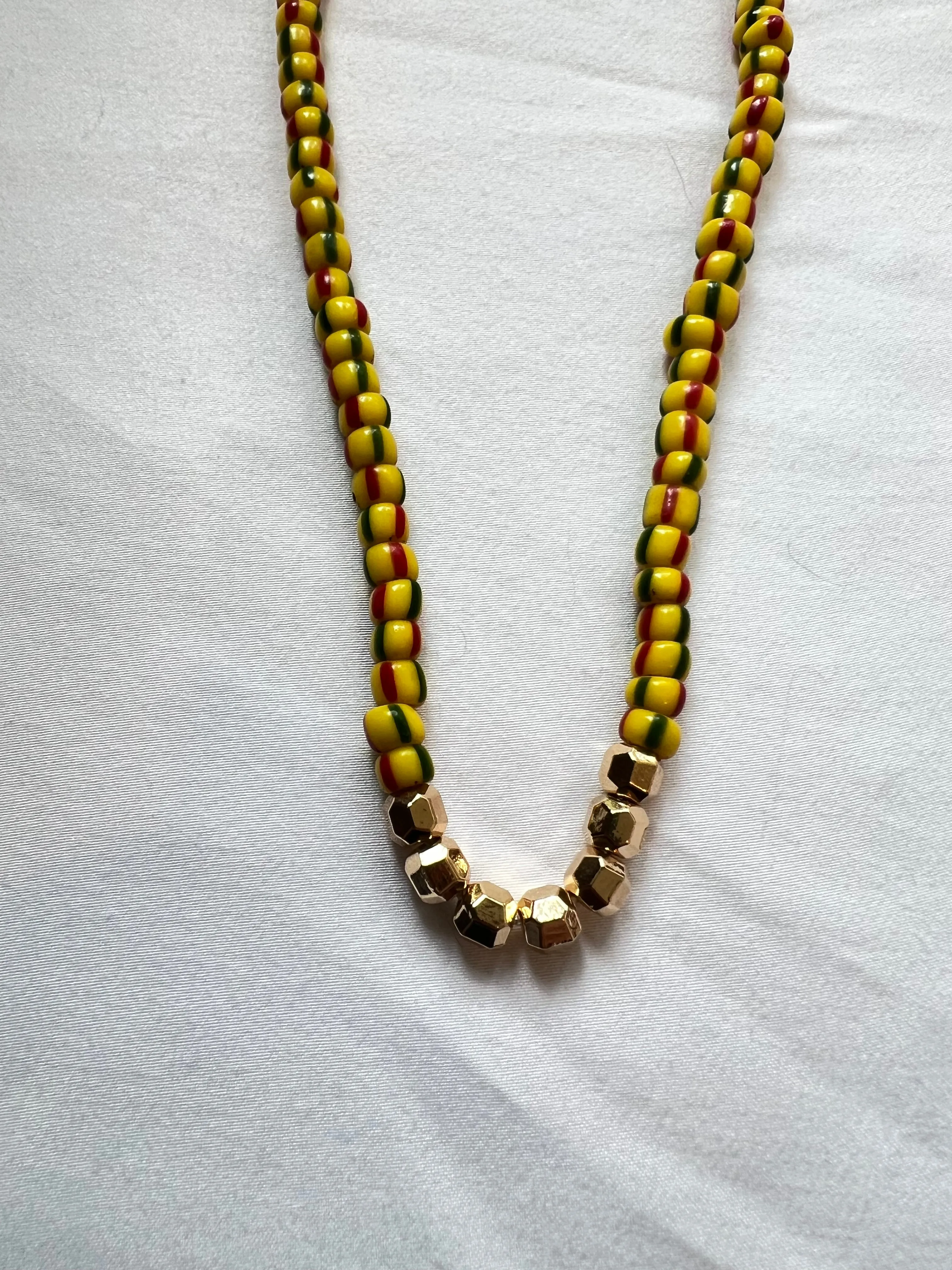 The Yellow Stripe Necklace