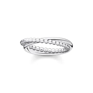 Thomas Sabo Charm Club Sterling Silver Double Dots Ring D