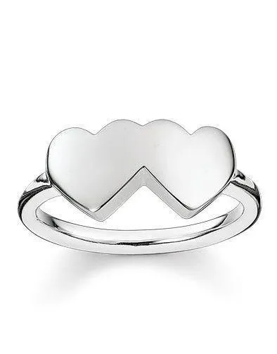 Thomas Sabo Glam And Soul Sterling Silver Hearts Ring D