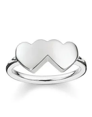 Thomas Sabo Glam And Soul Sterling Silver Hearts Ring D