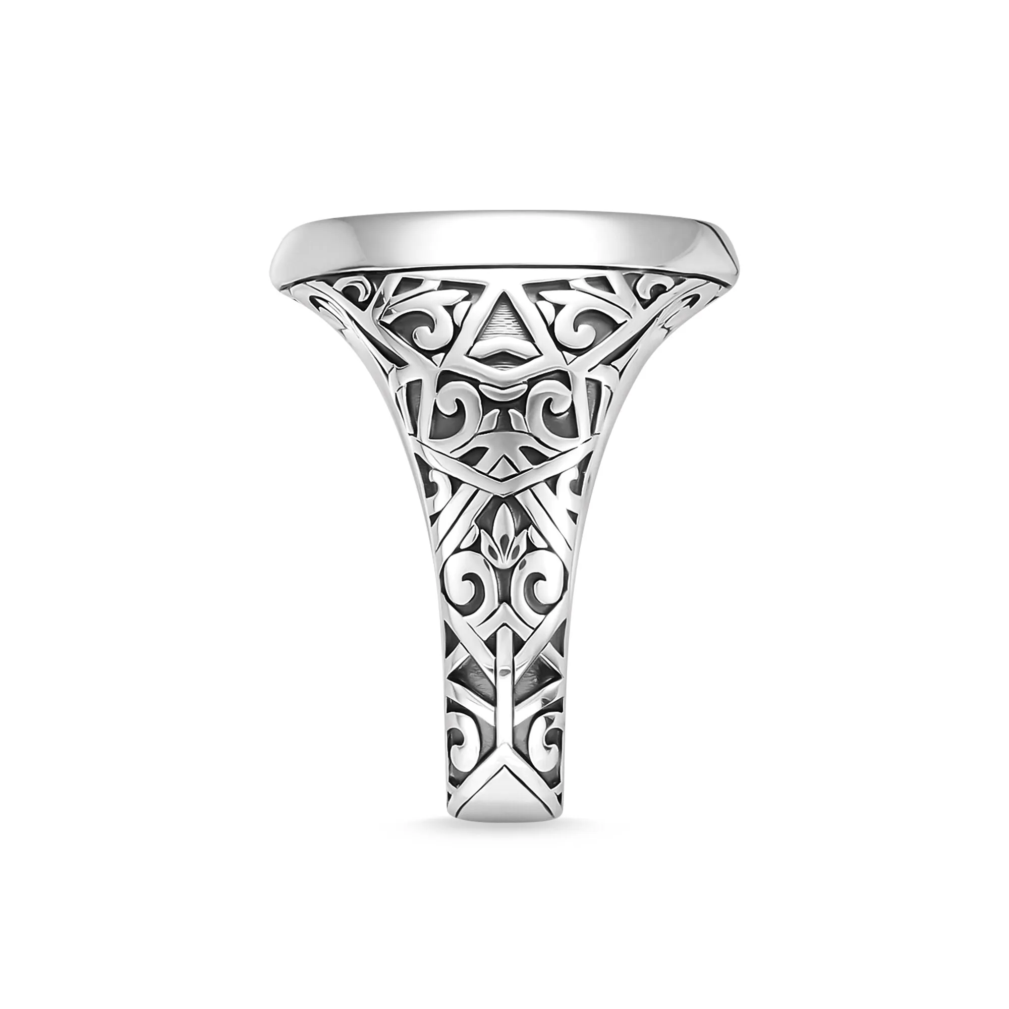 Thomas Sabo Rebel At Heart Sterling Silver Black Onyx Signet Ring