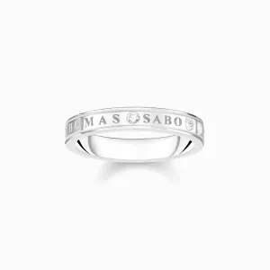 Thomas Sabo Sterling Silver White Stones Ring