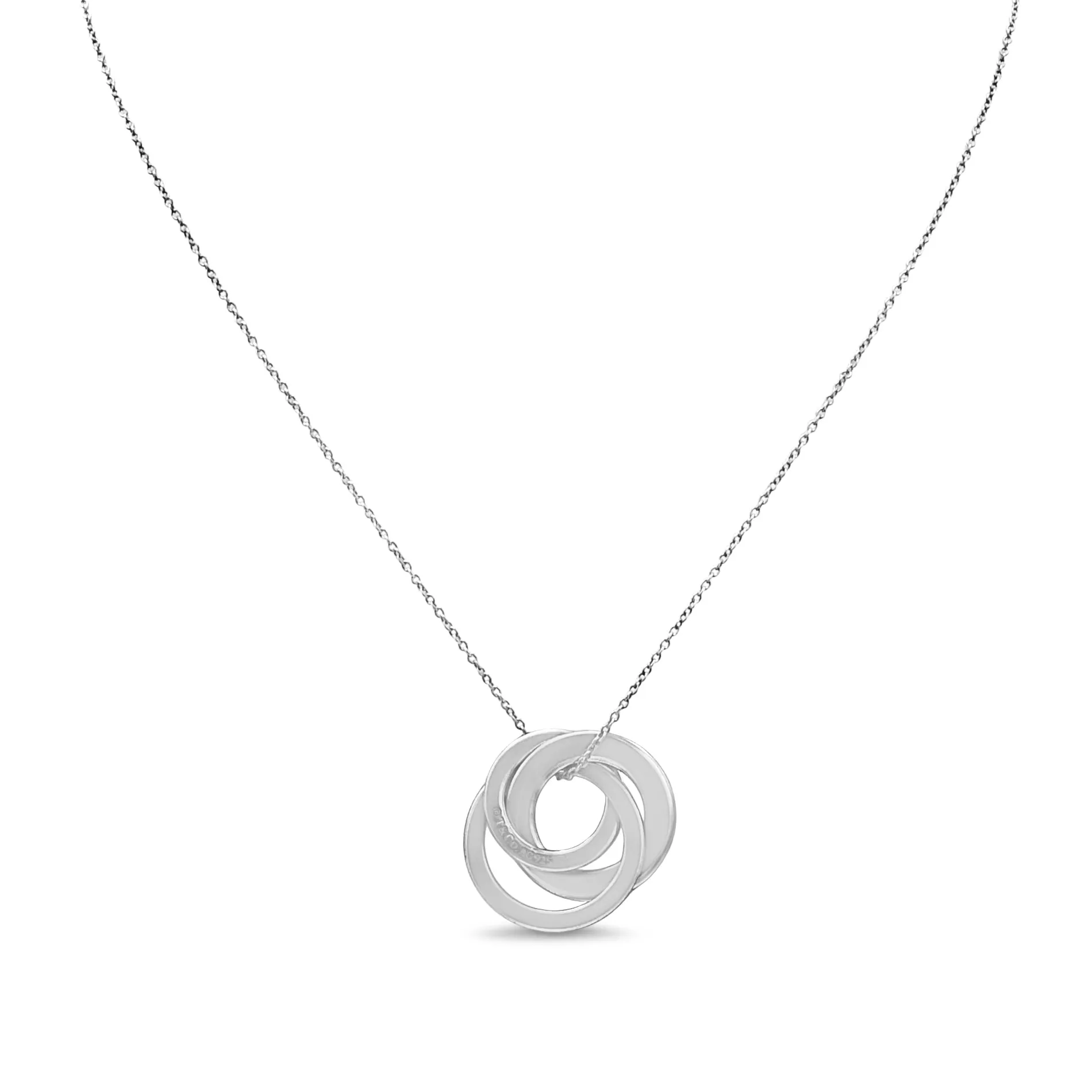 Tiffany 1837 Interlocking Circles Pendant Necklace In Sterling Silver