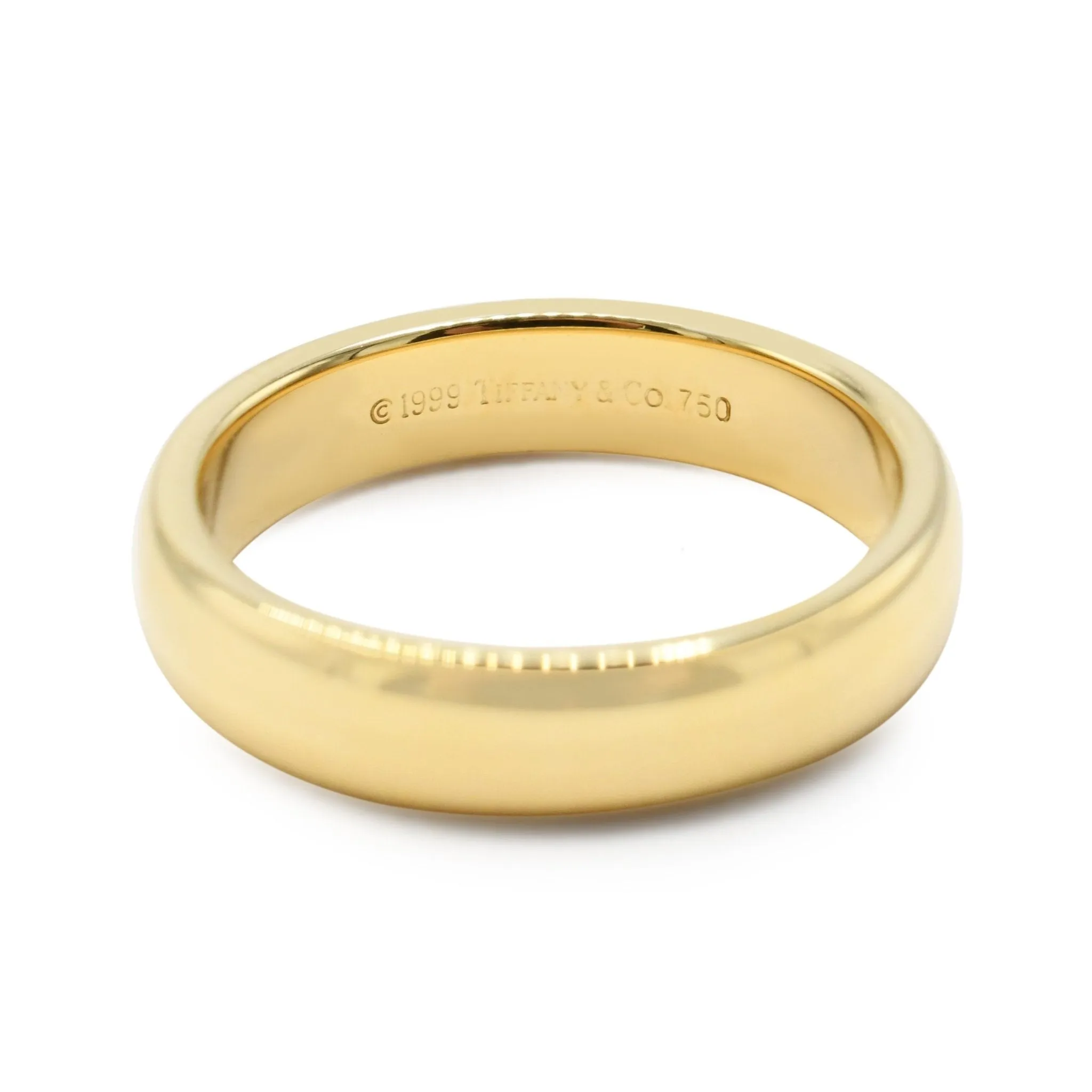 Tiffany 4.5mm Wedding Band - 18ct Yellow Gold