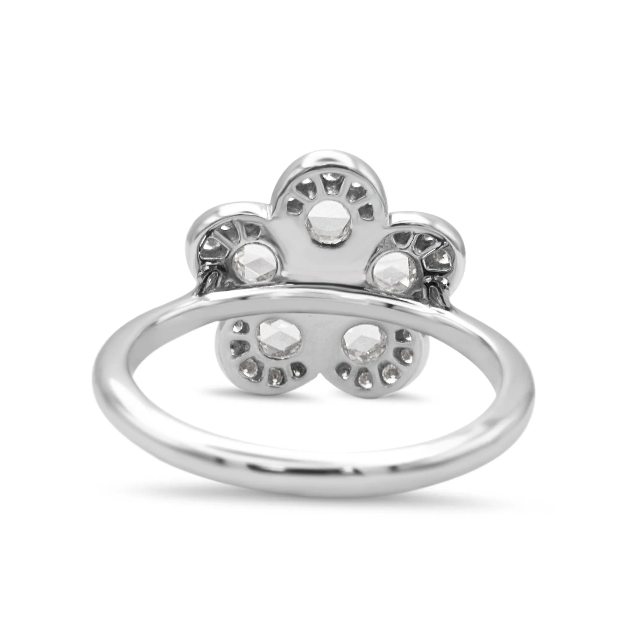 Tiffany & Co Diamond Enchant Flower Ring - Platinum