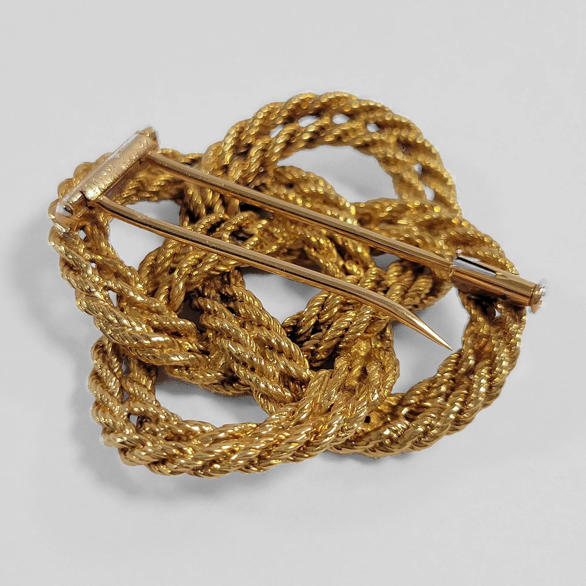 Tiffany & Co. France Gold Knot Brooch