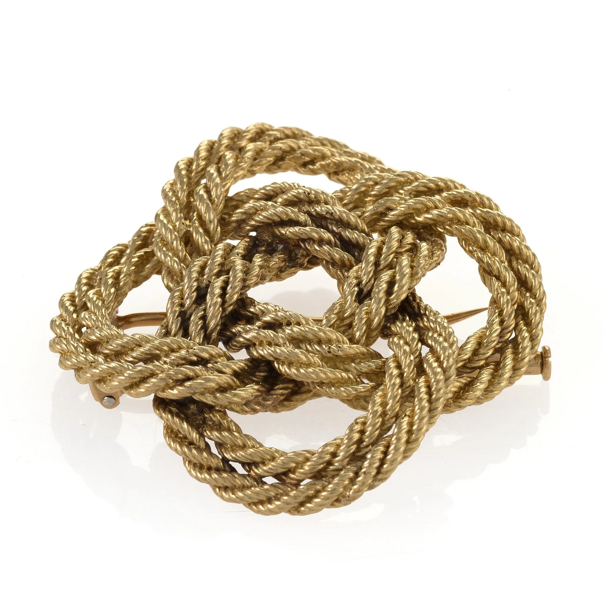 Tiffany & Co. France Gold Knot Brooch