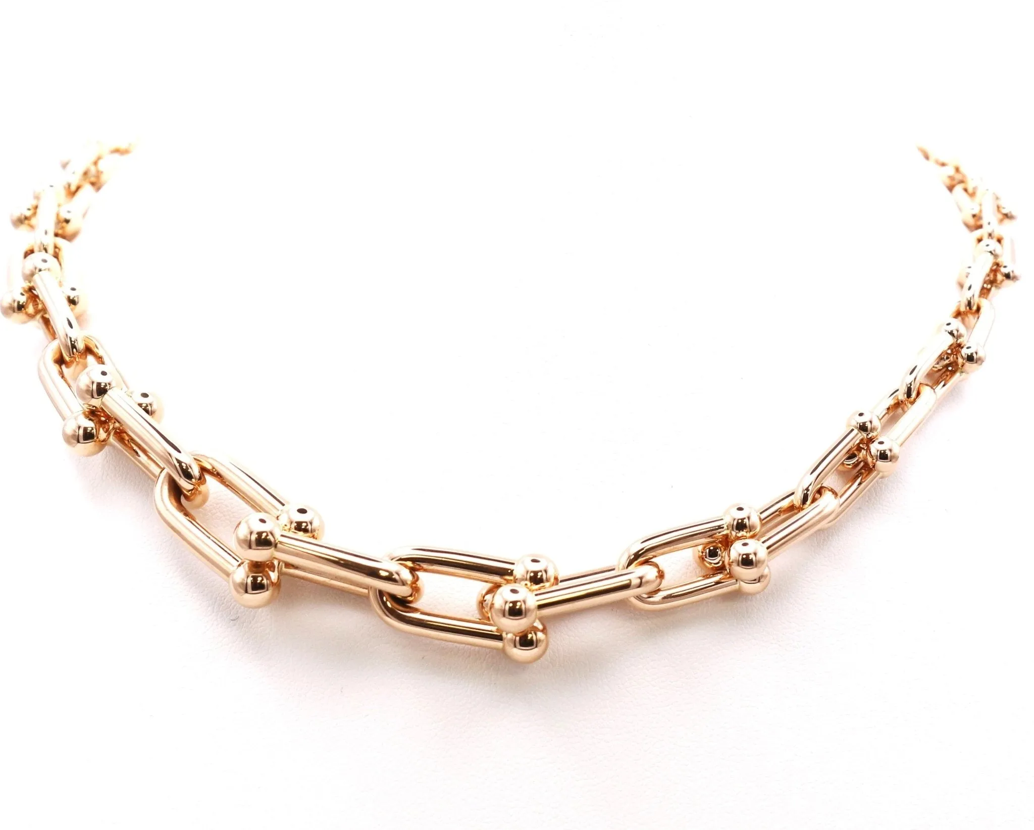 Tiffany & Co Graduated Hardware Link 18" Necklace
