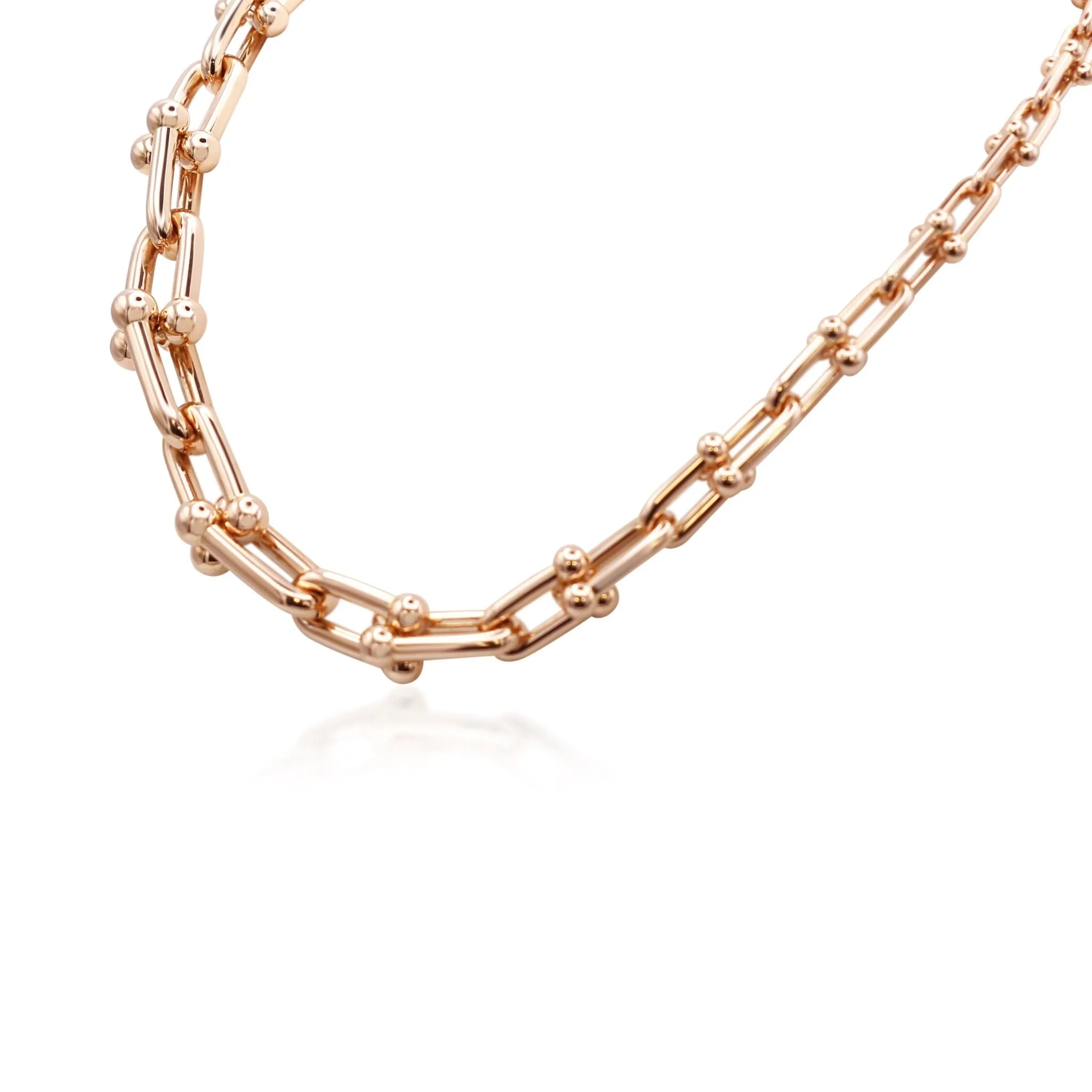 Tiffany & Co Graduated Hardware Link 18" Necklace