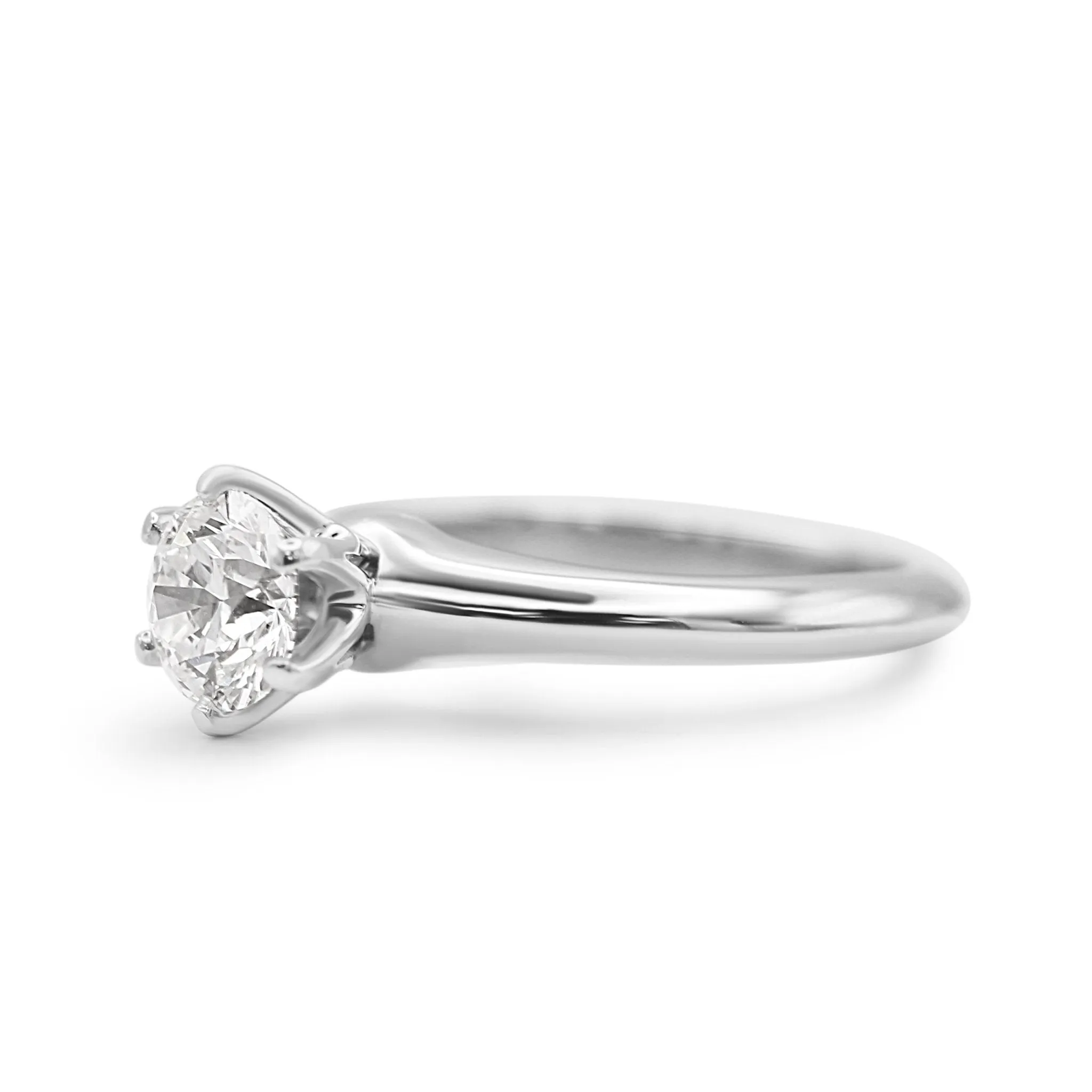 Tiffany & Co. Solitaire 0.80ct Diamond Ring - Platinum