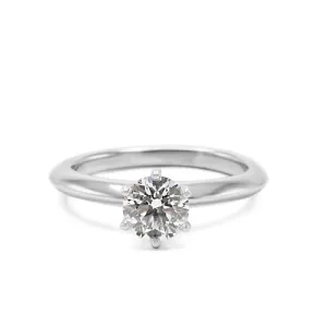 Tiffany & Co. Solitaire Diamond Ring - Platinum