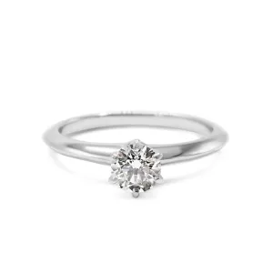 Tiffany & Co. Solitaire Diamond Ring - Platinum