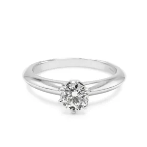 Tiffany & Co. Solitaire Diamond Ring - Platinum