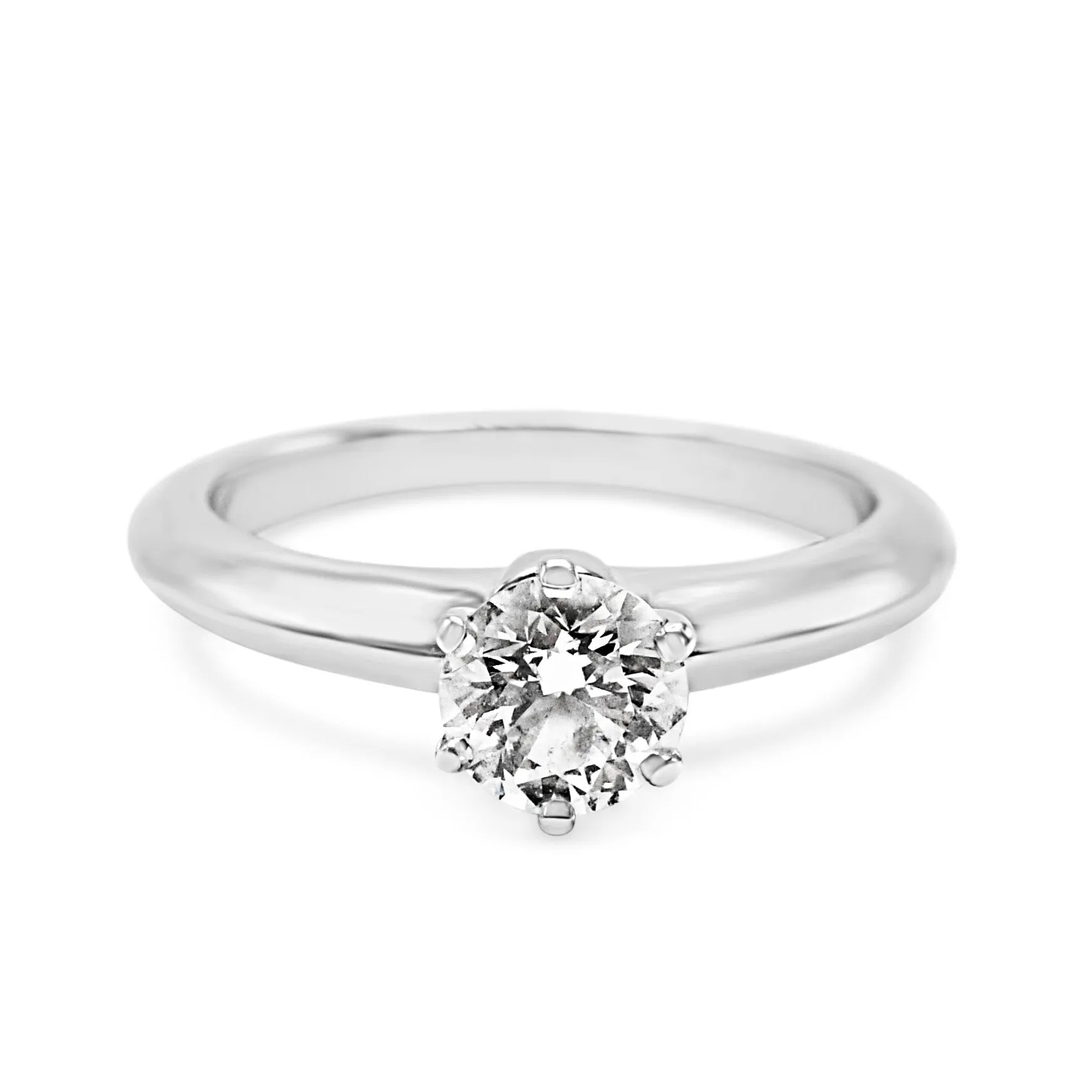 Tiffany & Co. Solitaire Diamond Ring - Platinum
